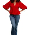 Smith & Quinn The Wren Top In Red In Red