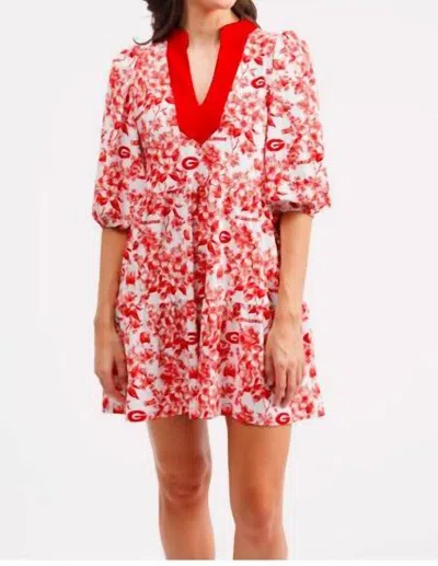 Smith & Quinn Tory Dress In Botanical/red In Multi