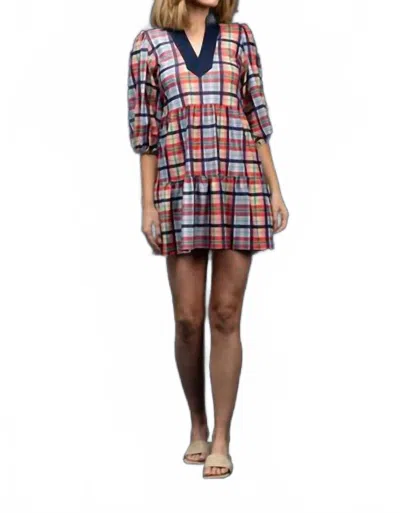 Smith & Quinn Tory Mini Dress In Coastal Plaid In Multi