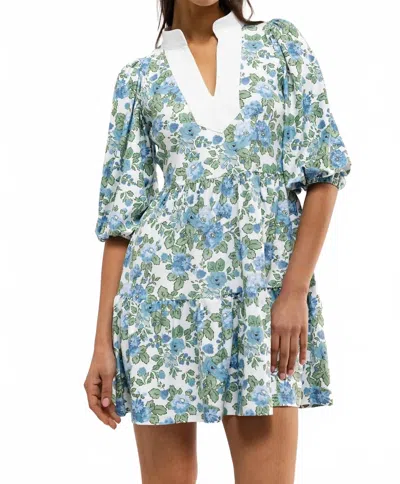 Smith & Quinn Tory Dress In Cotswolds Bloom In Blue