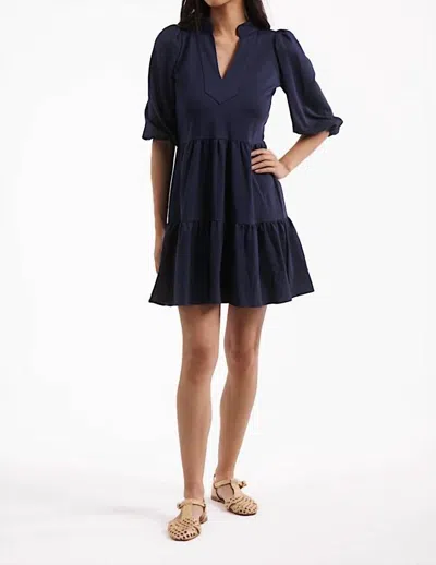 Smith & Quinn Tory Dress In Ponte Navy In Blue