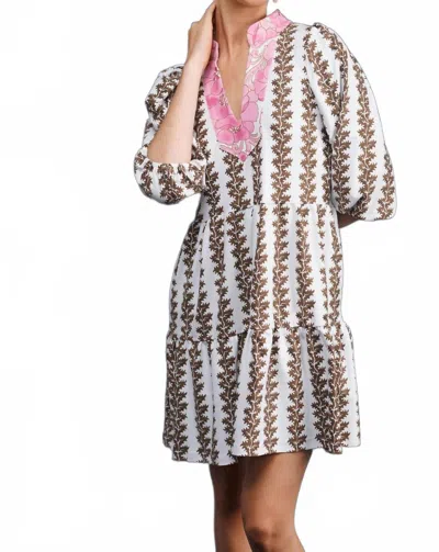 Smith & Quinn Tory Mini Dress In Coconut Vine In Multi