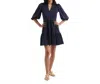 Smith & Quinn Tory Ponte Tiered Tunic Dress In Navy In Blue