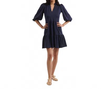 SMITH & QUINN TORY PONTE DRESS IN NAVY