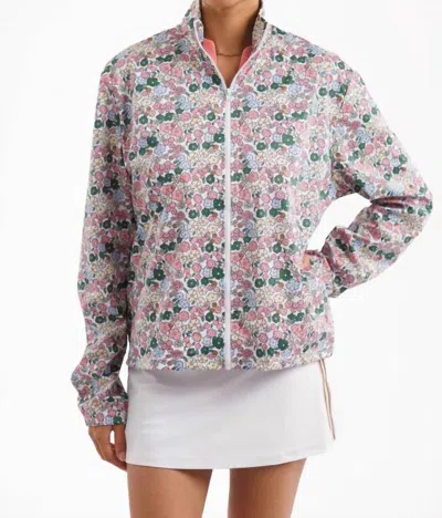 Smith & Quinn Weezie Windbreaker In Forest Poppies In Green