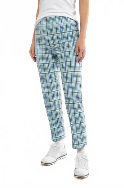 Smith & Quinn Women's Portia Pant In Meadow Plaid In Blue