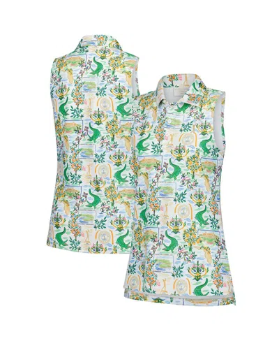 Smith & Quinn Women's White The Players Sawgrass Clubhouse Alice Sleeveless Polo Shirt