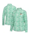 Smith & Quinn Women's Green Arnold Palmer Invitational Geo Print Ava Quarter-zip Pullover In Green