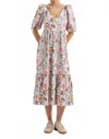 Smith & Quinn Woods Midi Dress In Flower Cart In Multi