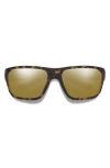 Smith Arvo 61mm Chromapop™ Polarized Wraparound Sunglasses In Black