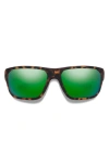 Smith Arvo 61mm Chromapop™ Polarized Wraparound Sunglasses In Green