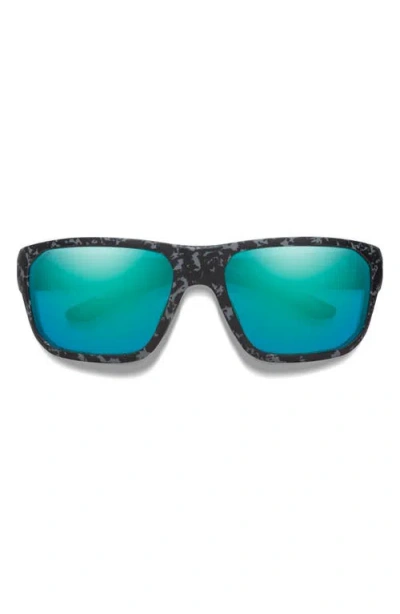 Smith Arvo 61mm Chromapop™ Polarized Wraparound Sunglasses In Green