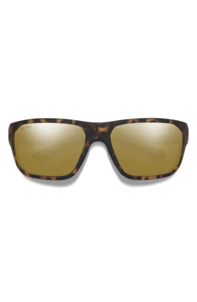 Smith Arvo 61mm Chromapop™ Polarized Wraparound Sunglasses In Brown