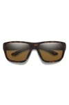 Smith Arvo 61mm Chromapop™ Polarized Wraparound Sunglasses In Brown