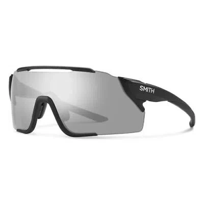 Pre-owned Smith Attack Mag Mtb Rimless Sunglasses Black/cp Platinum Mirror&low Light Amber In Multicolor