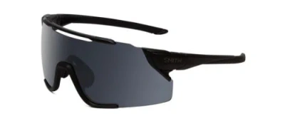 Pre-owned Smith Attack Mag Mtb Unisex Wrap Rimless Sunglasses Matte Black/cp & Amber 172mm In Multicolor