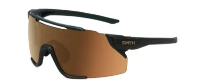 Pre-owned Smith Attack Mag Mtb Wrap Sunglasses In Matte Spruce Green/cp Bronze/amber 172mm In Multicolor