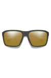 Smith Riptide 61mm Polarized Sport Square Sunglasses In Brown