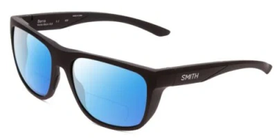 Pre-owned Smith Barra Classic 59mm Designer Polarized Bi-focal Sunglasses Black 41 Options In Blue Mirror