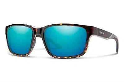 Pre-owned Smith Basecamp Sunglasses In Tortoise/chromapop Polarized Opal Blue Green Mirror In Multicolor