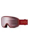 Smith Blazer Low Bridge Snow Goggles In Ironwood/ignitor Mirror