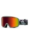 Smith Blazer Low Bridge Snow Goggles In Sage Brush/red Sol-x