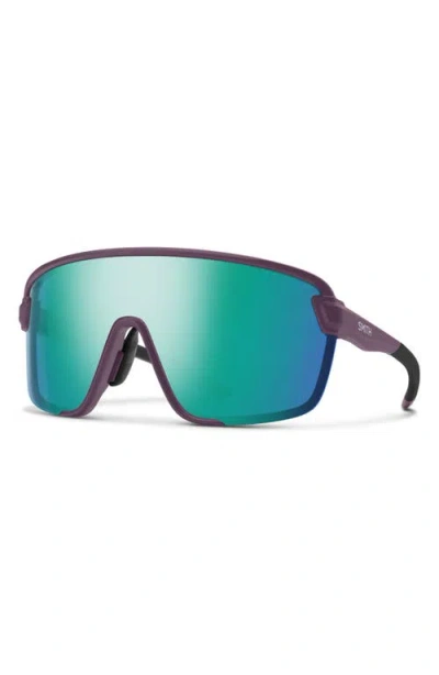Smith Bobcat 135mm Chromapop™ Shield Sunglasses In Matte Amethyst/opal