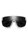 Smith Bobcat 135mm Chromapop™ Shield Sunglasses In White/black
