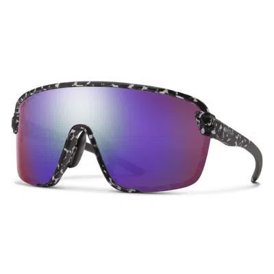 Pre-owned Smith Bobcat Sunglasses In Matte Black Marble With Chromapop Violet Mirror