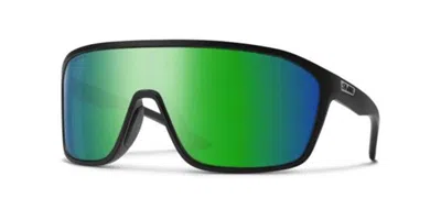 Smith Boomtown Polarized 003/zy Occhiali Da Sole Neri Per Uomo In Black