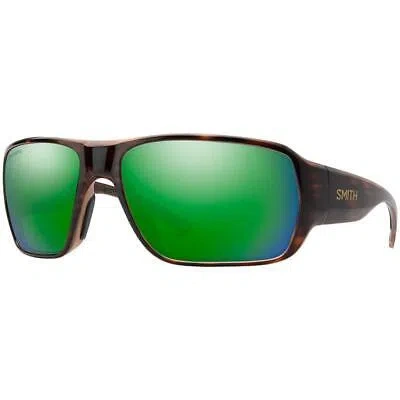 Pre-owned Smith Castaway Sunglasses Tortoise Chromapop Glass Polarized Green Mirror
