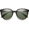 Smith Cheetah 54mm Polarized Round Sunglasses In Black