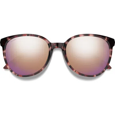 Smith Cheetah 54mm Polarized Round Sunglasses In Brown