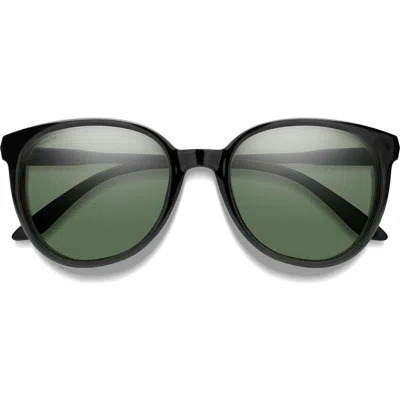 Smith Cheetah 54mm Polarized Round Sunglasses In Black