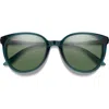 Smith Cheetah 54mm Polarized Round Sunglasses In Green