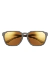 Smith Contour 56mm Polarized Square Sunglasses In Matte Gravy/bronze Mirror
