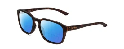 Pre-owned Smith Contour Square Polarized Bi-focal Sunglasses Tortoise Gold 56mm 41 Options In Blue Mirror
