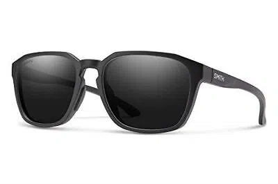Pre-owned Smith Contour Unisex Square Sunglasses In Matte Black/chromapop Polarized Black In Multicolor