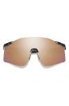 Smith Defy 135mm Chromapop™ Polarized Shield Sunglasses In Black