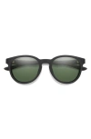 Smith Eastbank 52mm Chromapop™ Polarized Round Sunglasses In Black