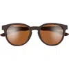 Smith Eastbank 52mm Chromapop™ Polarized Round Sunglasses In Brown