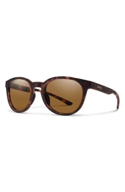 Smith Eastbank 52mm Chromapop™ Polarized Round Sunglasses In Tortoise/chromapop Brown