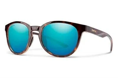 Pre-owned Smith Eastbank Sunglasses In Tortoise/chromapop Polarized Opal Blue Green Mirror In Multicolor