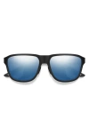 Smith Embark 58mm Chromapop™ Polarized Square Sunglasses In Black