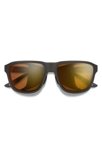 Smith Embark 58mm Chromapop™ Polarized Square Sunglasses In Brown