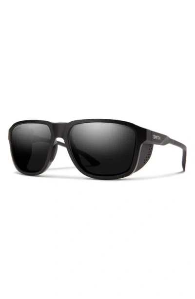Smith Embark 58mm Chromapop™ Polarized Square Sunglasses In Black