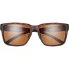 Smith Emerge 60mm Polarized Rectangle Sunglasses In Brown