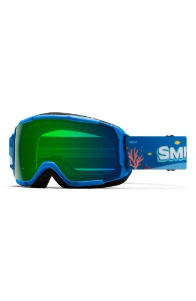 Smith Grom 185mm Snow Goggles In Cobalt Shark Bait/green