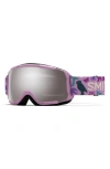 Smith Grom 185mm Snow Goggles In Pink Forest Friends/platinum