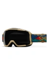 Smith Grom 185mm Snow Goggles In Sandstorm Summits/sun Black